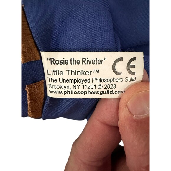 The Unemployed Philosophers Guild Rosie The Riveter Little Thinker Plush - Picture 4 of 7
